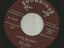 ROCKABILLY bw TEEN- DAVID GATES- LOVIN' AT NIGHT  / JO-BABY - HEAR -1958 ROBBINS
