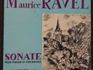 JEAN GAUTIER, ANDRE LEVY ' MAURICE RAVEL, SONATE POUR VIOLON ET VIONONCELLE' ED1