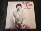 1982 STEVE EARLE & THE DUKES Pink & Black 33-1/3 EP LSI RECORD 7