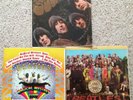BEATLES 3 LP Record Lot: Rubber Soul, Sgt. Pepper's, Magical Mystery Tour w/Book