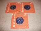 ROLLING STONES 7” VINYL RECORDS PAINT IT BLACK SATISFACTION THE LAST TIME