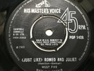WEST FIVE - SOMEONE AIN'T RIGHT / JUST LIKE ROMEO AND JULIET -HMV POP 1428. VG+