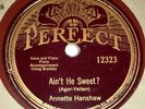 Annette Hanshaw Perfect 12323 78 RPM record Irving Brodsky piano original sleeve
