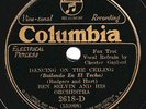 Columbia #2618-D: Ben Selvin Or-Dancing On The Ceiling and Just Friends E+ clean