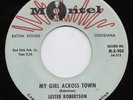 Lester ROBERTSON my girl across town 45 uptempo R&B ROCKER mod POPCORN hear ?
