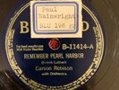 BLUEBIRD B-11414 Carson Robison 78rpm Remember Pearl Harbor
