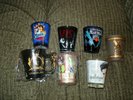 7 ELVIS PRESLEY SHOT GLASSES ELVIS WEEK 2019, HEARTBREAK HOTEL - ALL NEVER USED
