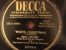 BING CROSBY 78 Rpm - White Christmas / God Rest Ye Merry Gentlemen - EX