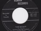 Canada Mod Garage  Fuzz Freakbeat 45 - DAVID CLAYTON THOMAS Shays - Take Me Back