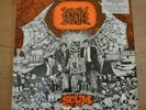 NAPALM DEATH SCUM RARE Stickered Black Vinyl LP A1 B1 EX / EX Grindcore