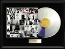 ROLLING STONES EXILE ON MAIN STREET WHITE GOLD PLATINUM TONE FRAMED LP RECORDR