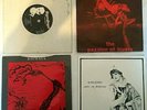 4 x Bauhaus 7 inch vinyls - She's in Parties / Nick / Kick in the eye / Lovers