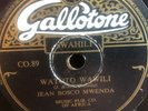 JEAN BOSCO MWENDA GALLOTONE CO 89 AFRICA 78 RPM E+ AFRICAN GUITAR