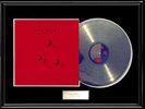 RUSH HOLD YOUR FIRE ALBUM FRAMED WHITE GOLD SILVER PLATINUM TONE RECORD NON RIAA