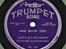 RARE BLUES -- Sonny Boy Williamson : Nine Below Zero - Trumpet 166 - 78 (E-/V+)