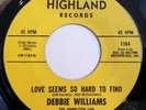 PSYCHE ROCK 45 by DEBBIE WILLIAMS &  THE UNWRITTEN LAW HEAR SIDE A