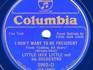 Columbia #2993-D: Little Jack Little Or-Don't Want to Be President/Coffee E+ cln