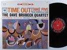 DAVE BRUBECK QUARTET Time Out COLUMBIA LP VG+ stereo 6-eye
