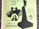 Led Zeppelin Live In LA June 21 ‘77 2LP Rare Promo Listen To This Eddie NOT TMOQ