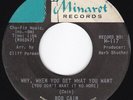 AL Popcorn R&B BOB CAIN Why, When You Get What You Want 45 Minaret HEAR
