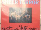 Rare RED VINYL LP - Sheer Terror ?– Just Can't Hate Enough - OG 1989 Near Mint