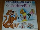 Hanna Barbera record LP Pixie and Dixie with Mr. Jinks tell story of Cinderella