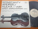 Kulka Marchwinski Brahms Franck Violin Sonatas Polish Ed1 Muza Stereo NM