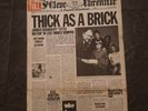 JETHRO TULL THICK AS A BRICK VINYL LP (FOLD OUT NEWSPAPER SLEEVE)
