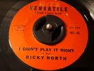 Teen - Ricky North - I Didn't Play It Right / The Angels Bring Me Dreams (1960)