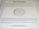 IDLES - Joy As An Act Of Resistance LP Vinyl White Label Test Pressing Partisan