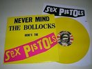 Sex Pistols Never Mind The Bollocks Yellow Vinyl LP Unofficial Issue With Insert