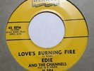 EDIE & THE CHANNELS Did I Hear You Right / Love's Burning Fire R&B 60s 45