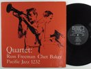 RUSS FREEMAN/CHET BAKER Quartet PACIFIC JAZZ LP mono *