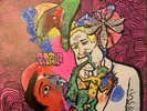 Ceschi Forgotten Forever vinyl #98 handmade cover by Davey 'Dreadnot' Kaminski