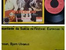 EUROVISION 1974 ABBA SINGLE MADE IN ANGOLA 45 PS 7 *WATERLOO* AFRICA