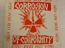 CORROSION OF CONFORMITY - Eye For An Eye  1985 LP Toxic Shock AUTOGRAPHED Vinyl