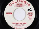Rock & Roll 45 - Listen (Robert Plant) - You Better Run - Columbia - mp3
