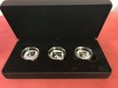 Multifaceted Animal Head Series: Wolf,Grizzly,Lynx - Relief 3 Coin Set (2019)