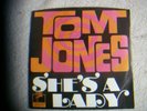 Tom Jones Signed 45 RPM Plus Picture Sleeve She's a Lady Valentine Parrot 40056