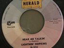 Obscure Blues R&B  45 RPM  Lightnin Hopkins On Herald 331