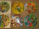 6 Walt Disney LP picture disc Jungle Book Fox Hound lady Tramp Pinocchio