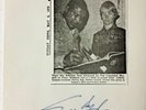 SUGAR RAY ROBINSON BEAUTIFULLY AUTOGRAPHED UNDER XEROX NEWSPAPER IMAGE PC1469