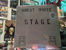 GREAT WHITE - STAGE Limited Ed. Double White Vinyl Once Bitten Twice Shy Rock Me