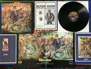 ELTON JOHN CAPTAIN FANTASTIC DIRT BROWN COWBOY LP w/POSTER 2 BOOKS CLUB INSERT