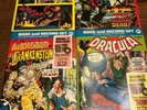 monsters book and record dracula curse werewolf man-thing frankenstein comic lot