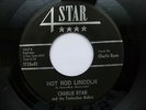 CHARLIE RYAN 45 'HOT ROD LINCOLN' USA 4 STAR HOT 1959 COUNTRY BOP ROCKABILLY VG