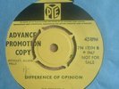 Pop-Psych THE MONTANAS Difference Of Opinion/DEMO Pye 7N 17394 (1967) (NM copy)
