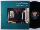 NICK DRAKE Five Leaves Left ANTILLES LP VG+ *
