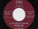 R&B Jump Blues 45 - Preston Love - If You Ever Get Lonesome - Dig - mp3