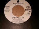 BJORN & BENNY-PEOPLE NEED LOVE/MERRY GO ROUND US 1972 PLAYBOY PROMO 45